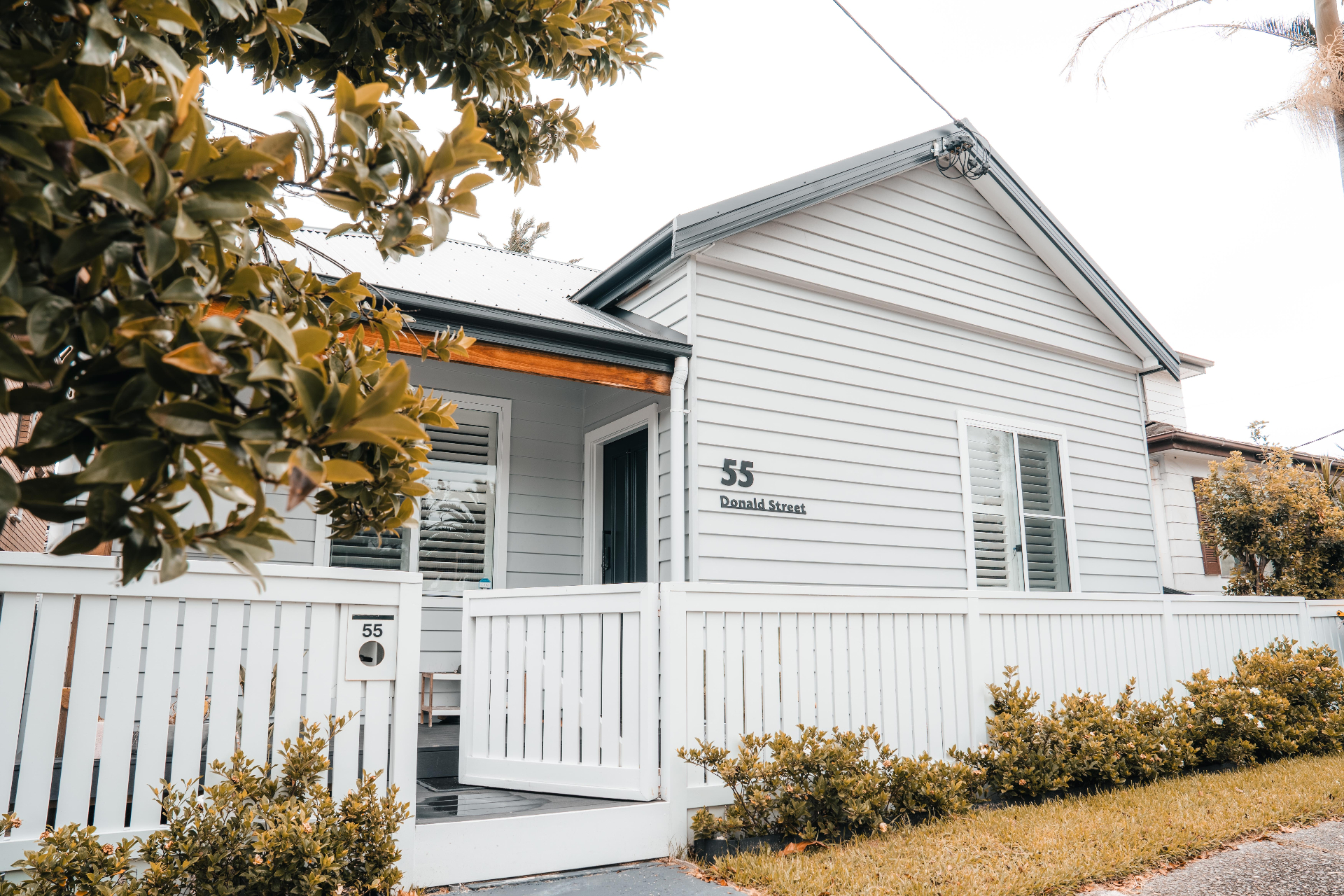 Donald Street heritage cottage exterior
